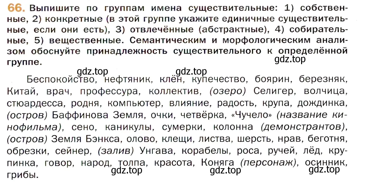 Условие номер 66 (страница 123) гдз по русскому языку 11 класс Гусарова, учебник