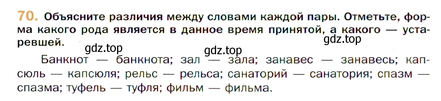 Условие номер 70 (страница 128) гдз по русскому языку 11 класс Гусарова, учебник