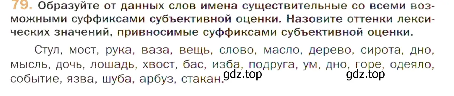 Условие номер 79 (страница 142) гдз по русскому языку 11 класс Гусарова, учебник