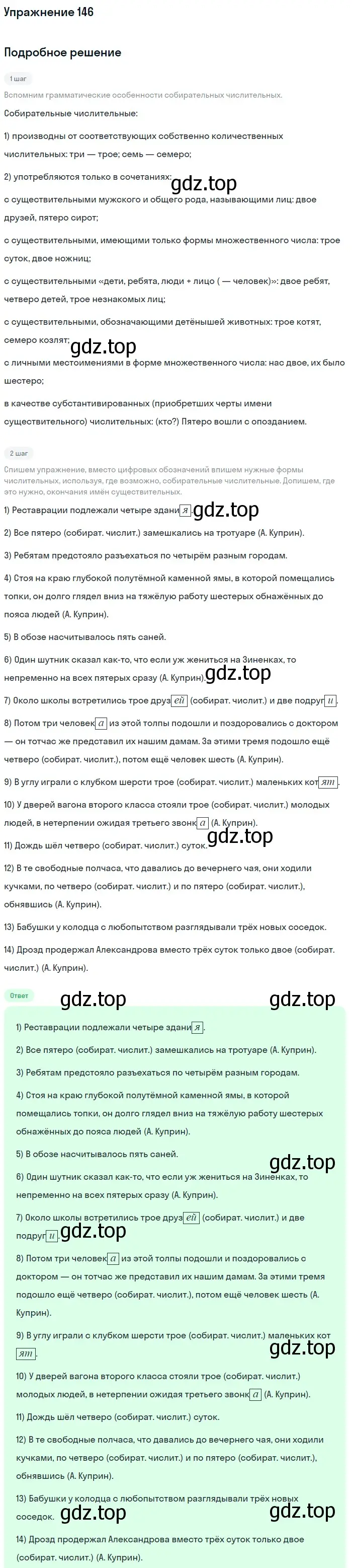 Решение номер 146 (страница 232) гдз по русскому языку 11 класс Гусарова, учебник