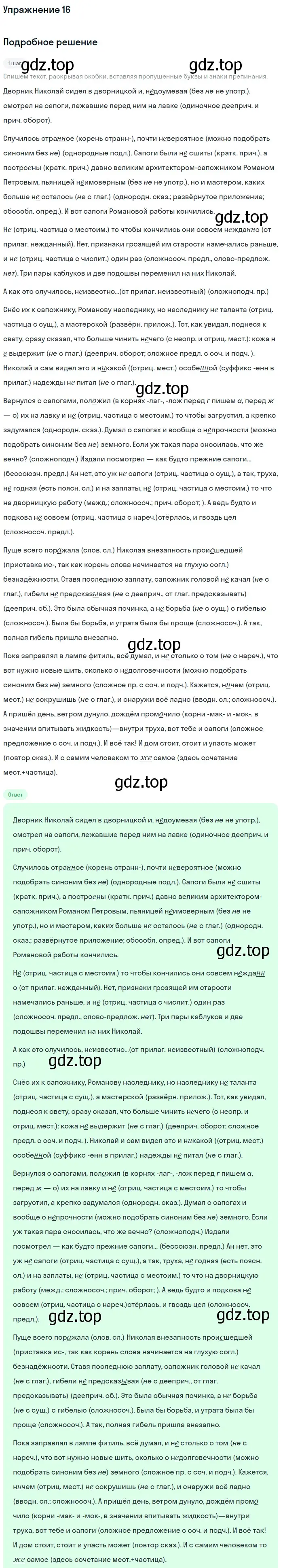 Решение номер 16 (страница 28) гдз по русскому языку 11 класс Гусарова, учебник