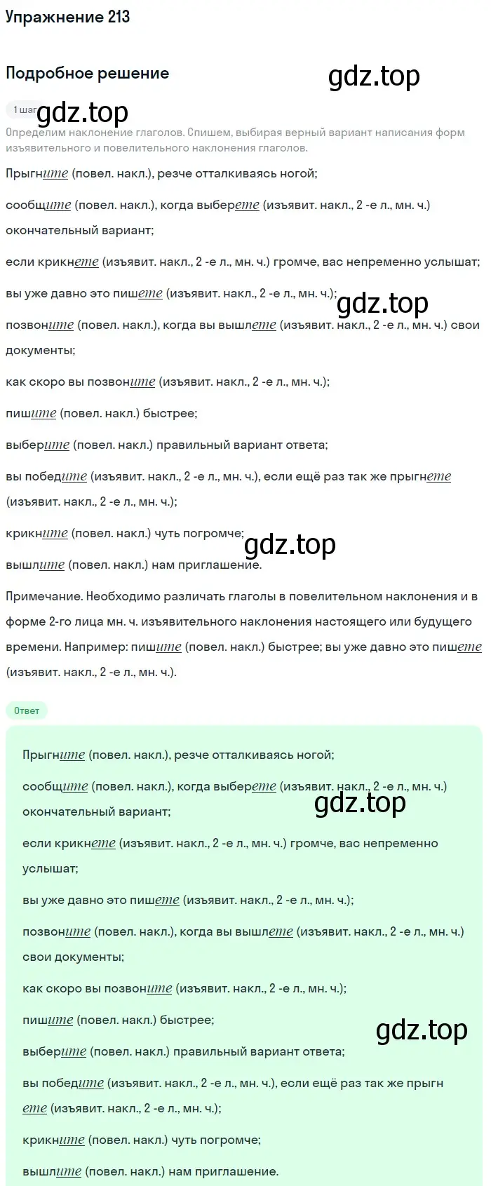 Решение номер 213 (страница 319) гдз по русскому языку 11 класс Гусарова, учебник