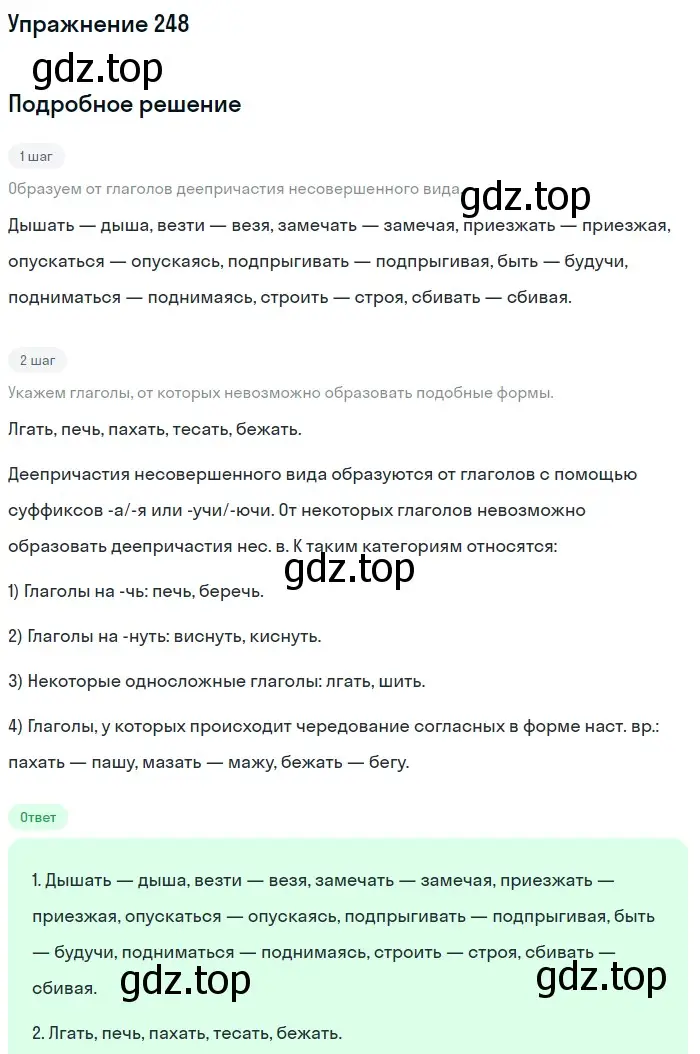 Решение номер 248 (страница 373) гдз по русскому языку 11 класс Гусарова, учебник