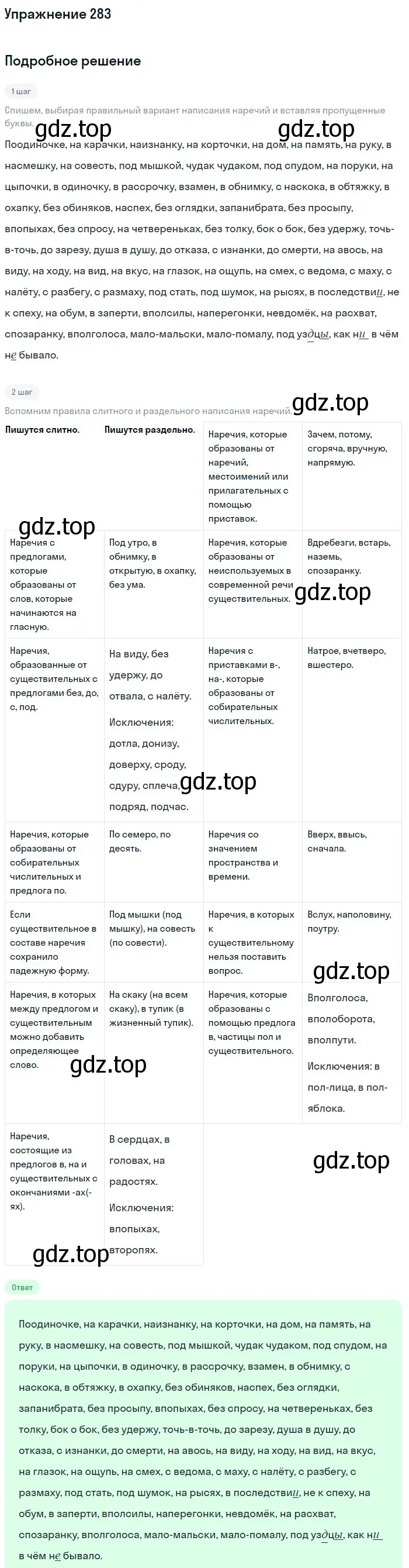 Решение номер 283 (страница 418) гдз по русскому языку 11 класс Гусарова, учебник