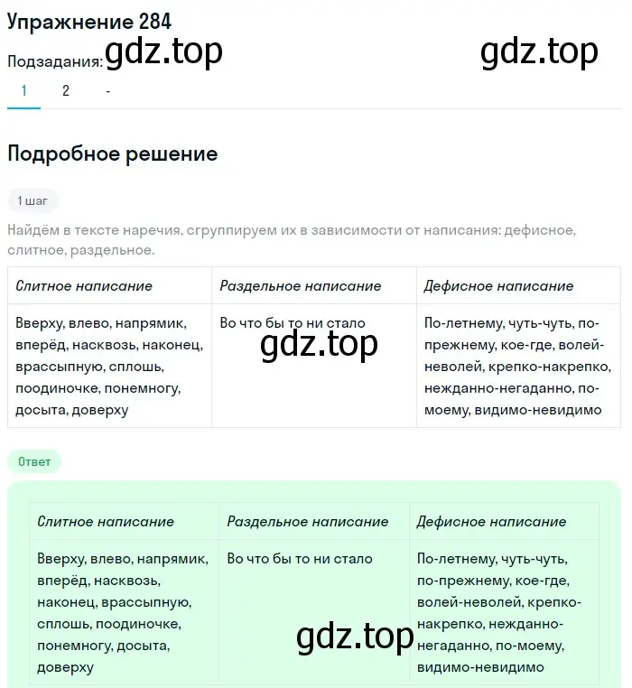 Решение номер 284 (страница 418) гдз по русскому языку 11 класс Гусарова, учебник