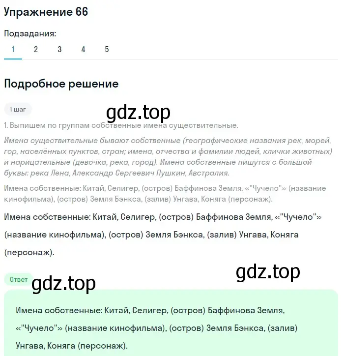 Решение номер 66 (страница 123) гдз по русскому языку 11 класс Гусарова, учебник