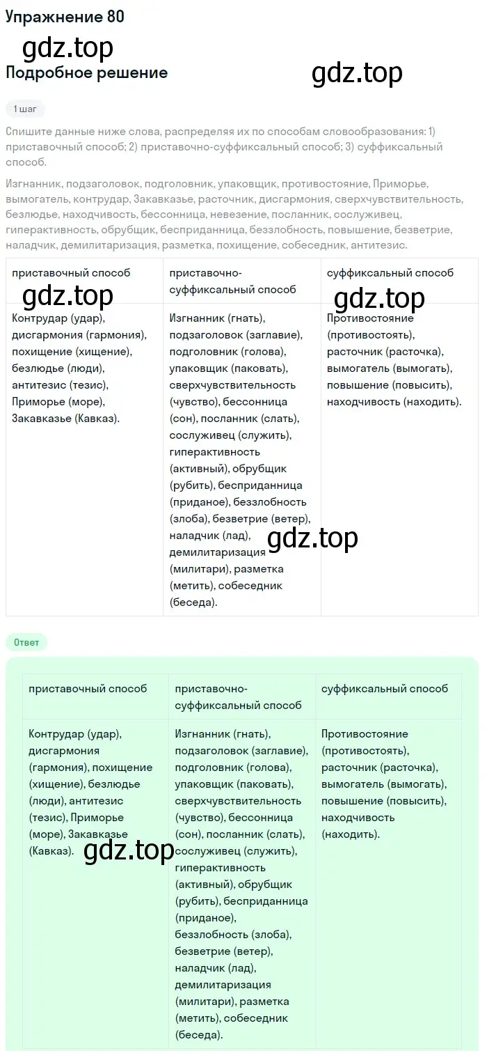 Решение номер 80 (страница 144) гдз по русскому языку 11 класс Гусарова, учебник