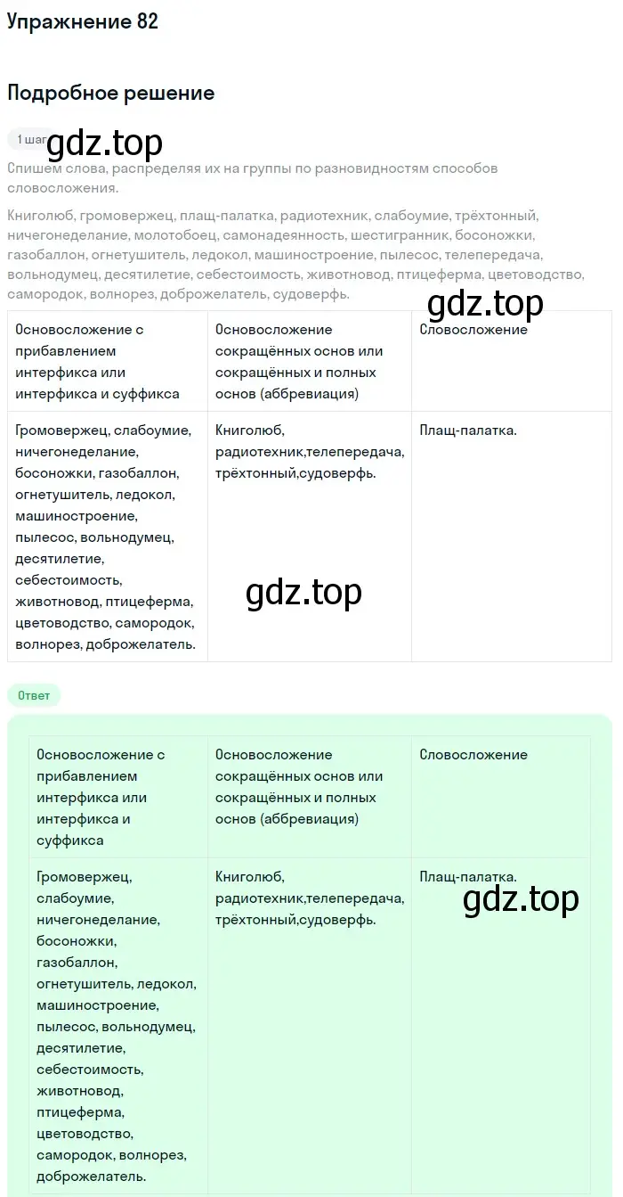 Решение номер 82 (страница 145) гдз по русскому языку 11 класс Гусарова, учебник