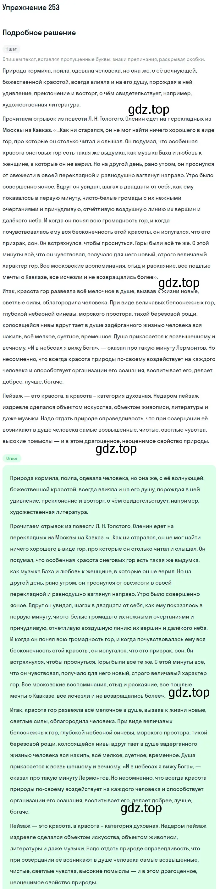 Решение номер 253 (страница 293) гдз по русскому языку 11 класс Львова, Львов, учебник