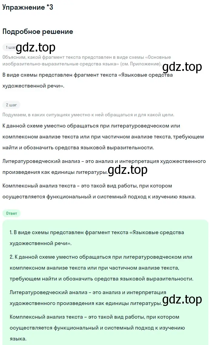 Решение номер вопр. 3* (страница 207) гдз по русскому языку 11 класс Львова, Львов, учебник