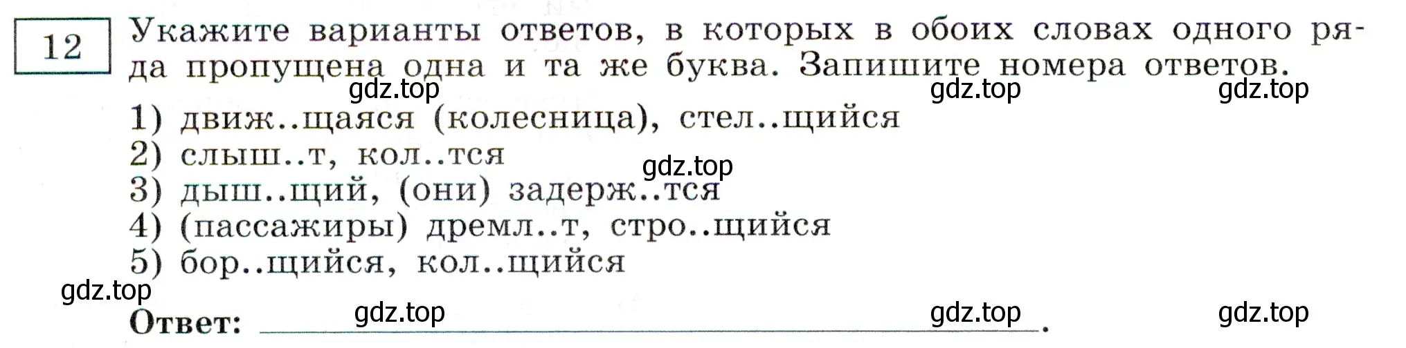 Условие номер 12 (страница 12) гдз по русскому языку 11 класс Маслов, Бондарцова, тетрадь-тренажёр