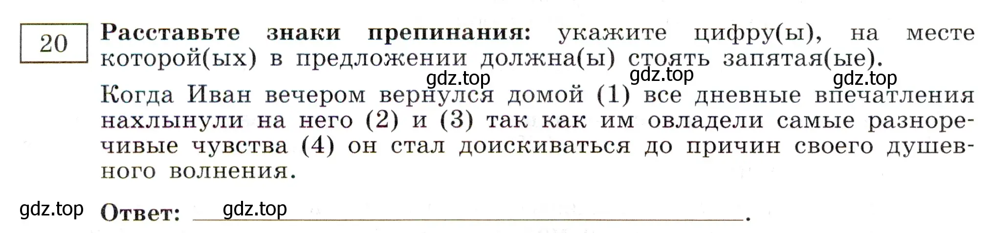 Условие номер 20 (страница 14) гдз по русскому языку 11 класс Маслов, Бондарцова, тетрадь-тренажёр