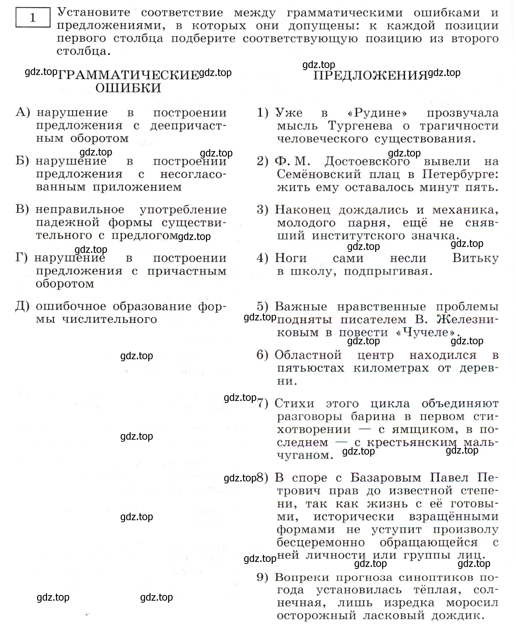 Условие номер 1 (страница 33) гдз по русскому языку 11 класс Маслов, Бондарцова, тетрадь-тренажёр