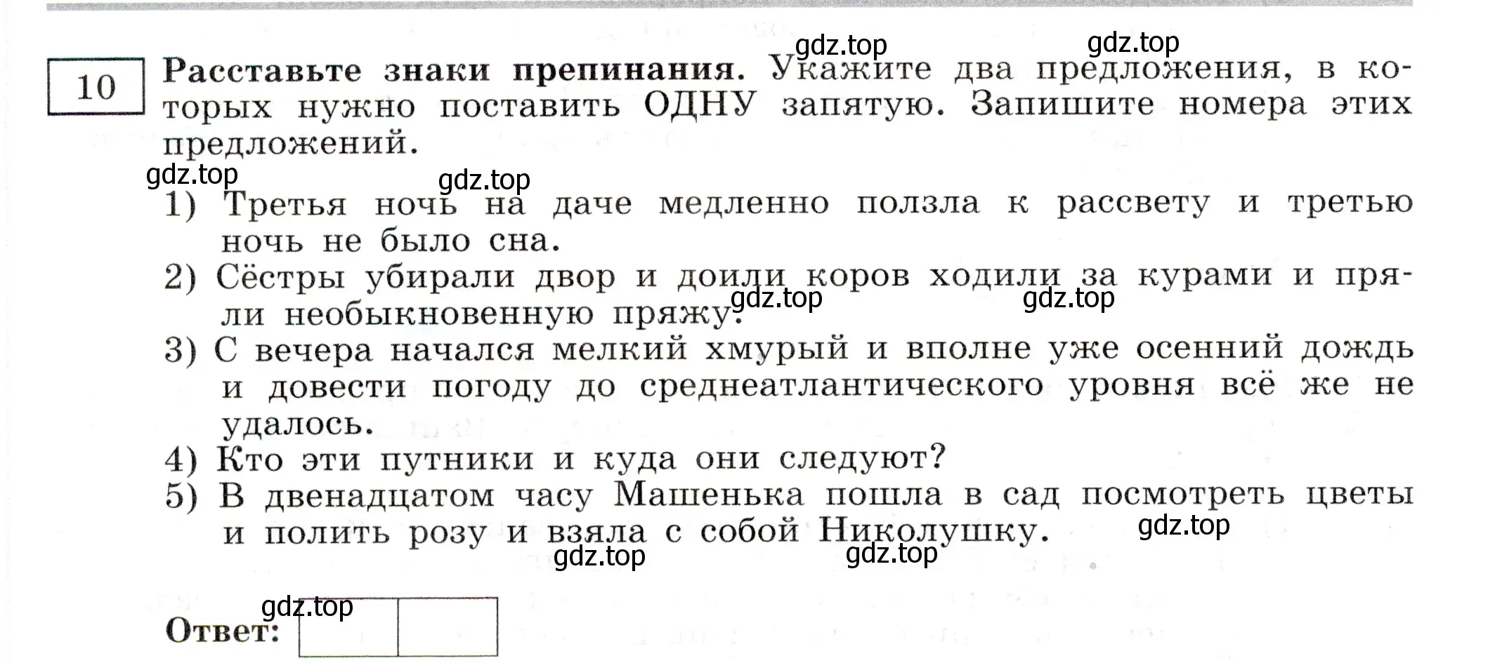 Условие номер 10 (страница 64) гдз по русскому языку 11 класс Маслов, Бондарцова, тетрадь-тренажёр